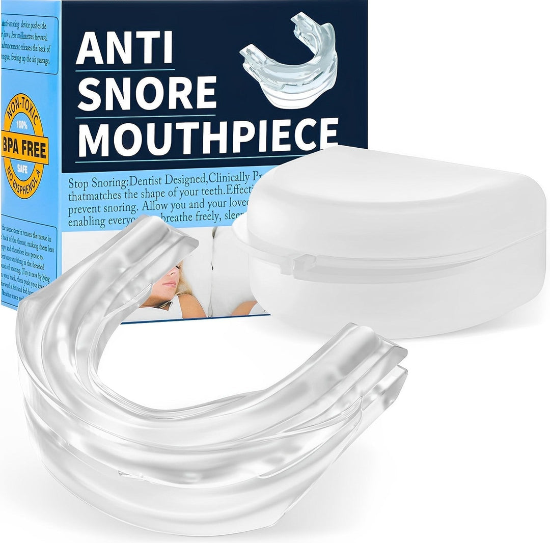 Comfortable anti-snoring mouth guard by Tavvita. Offers snore relief & peaceful sleep, helps with sleep apnea.