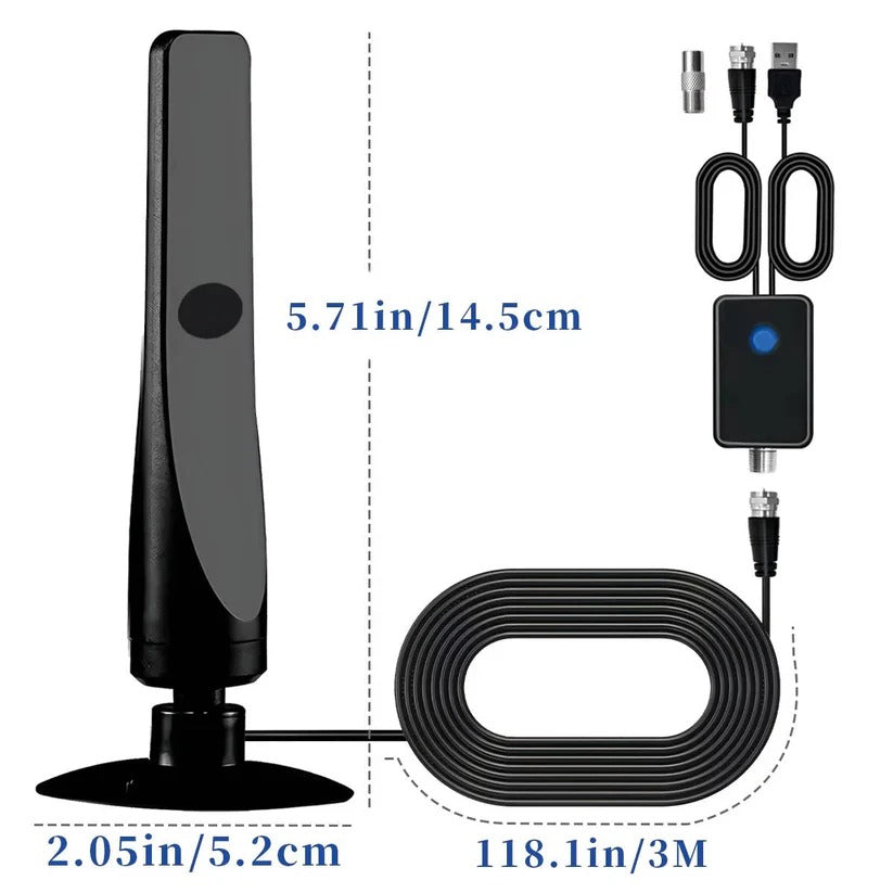 Upgrade home entertainment with this indoor digital TV antenna for free, crisp HD local channels.