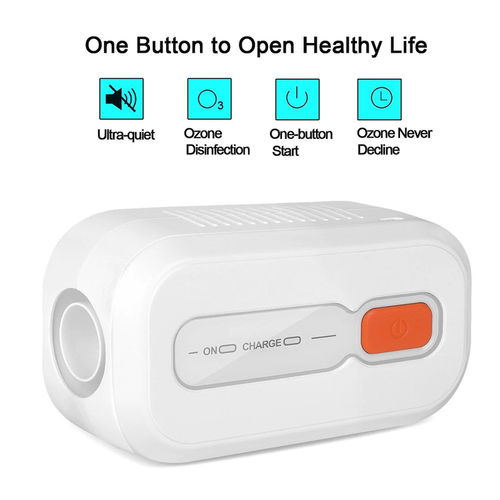 Ozone CPAP sanitizer for sleep apnea equipment, offering a powerful and easy automatic cleaning solution.