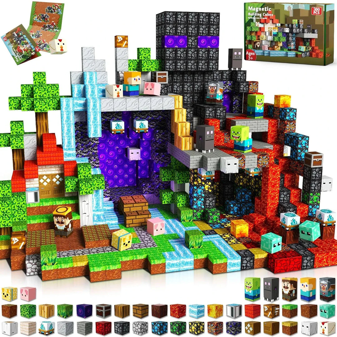 Terrabrix Kids' Magnetic Construction Blocks Set, colorful educational building toy for creative STEM play.