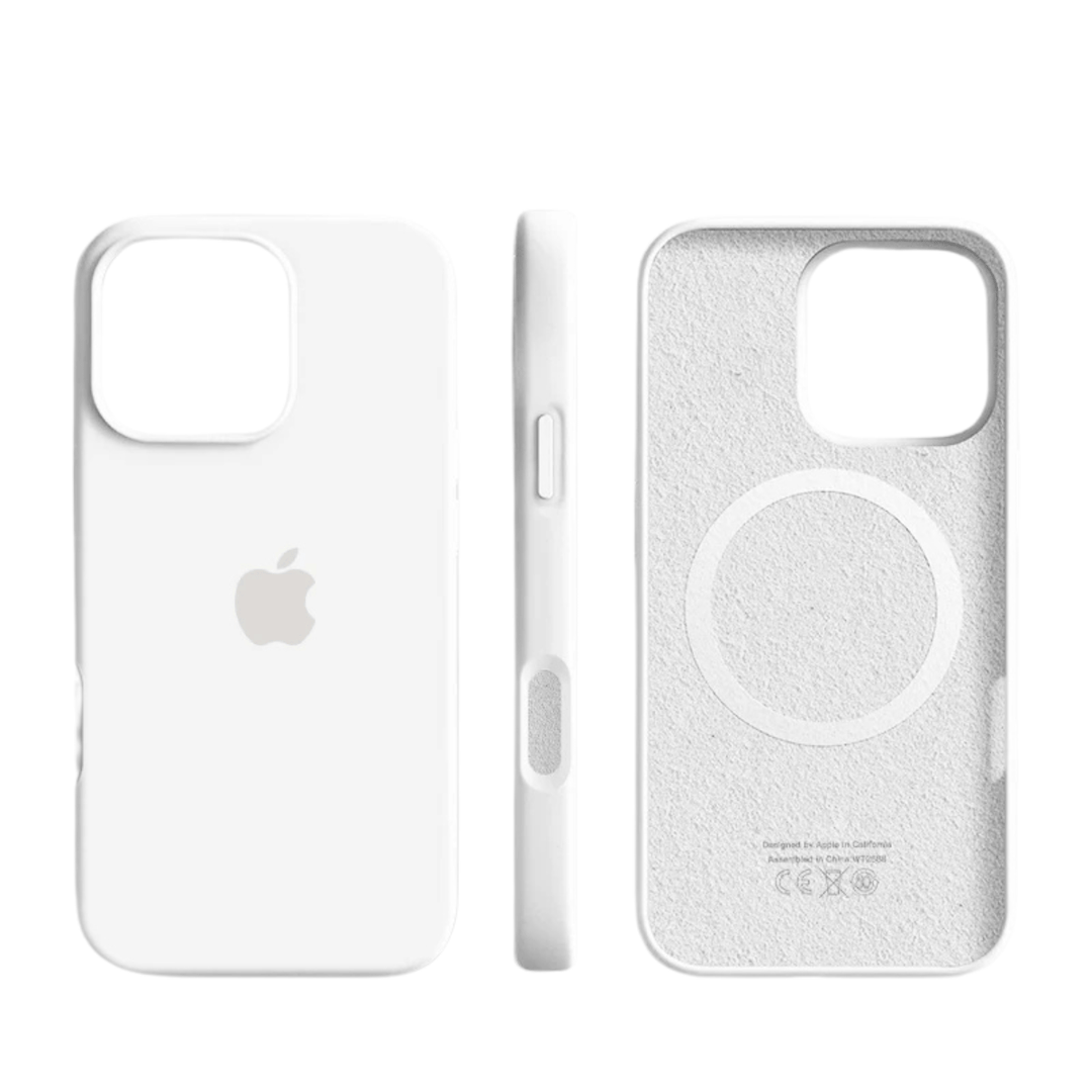 Premium mobile accessory: durable, thin silicone iPhone case with strong MagSafe magnets.