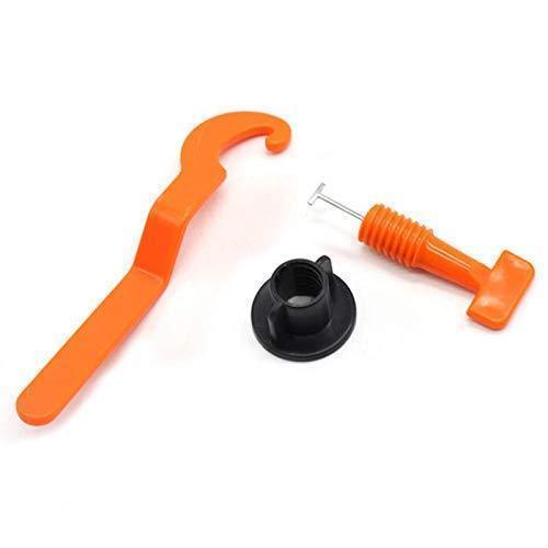 Set of high-quality tile leveling spacers and reusable wedges, ideal for DIY tiling and construction.