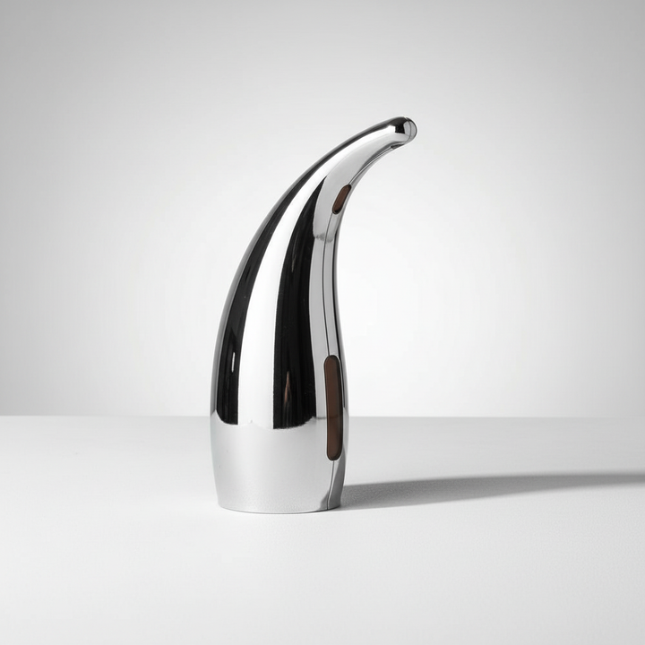 Sensor-activated automatic hand soap dispenser for easy, hygienic use in kitchen & bathroom settings.