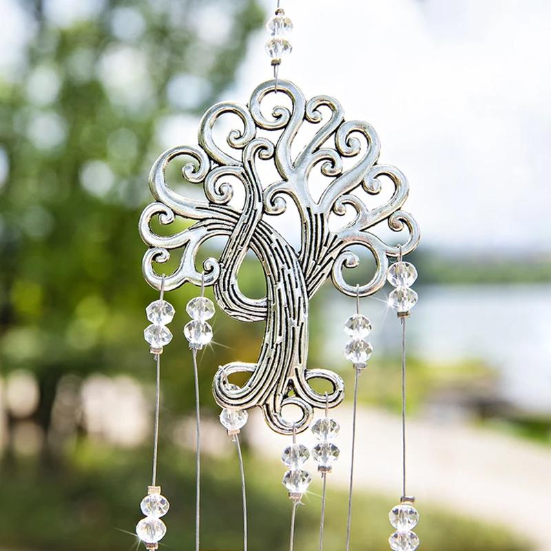 Sparkling crystal suncatcher featuring a Tree of Life design, perfect for gifting and window accents