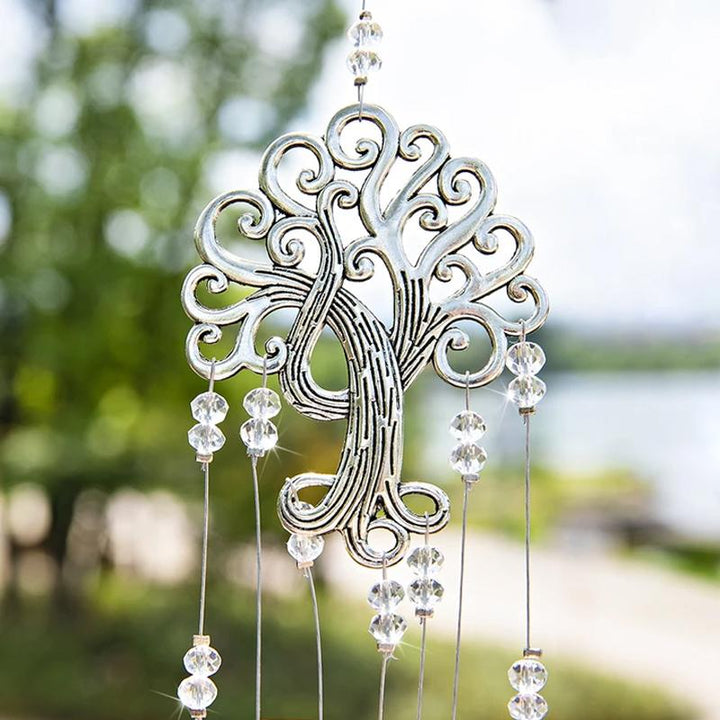 Sparkling crystal suncatcher featuring a Tree of Life design, perfect for gifting and window accents