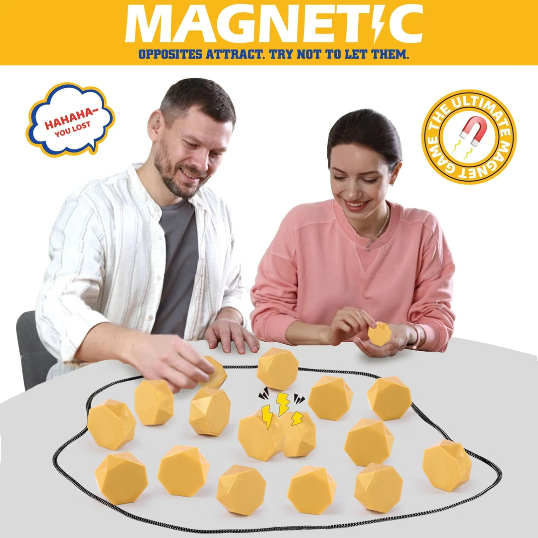Magnetic board game for two players, featuring a sleek design for engaging strategy & puzzle challenges.