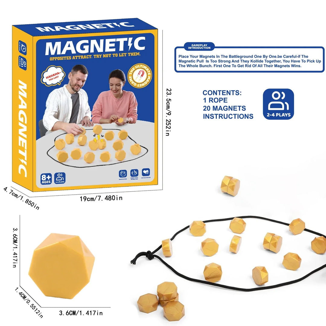 Two player magnetic strategy board game by Goldlurex. Engaging tabletop puzzle game for all ages.