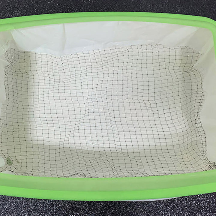 Collection of various colored reusable cat litter liner bags, offering choice for different cat litter and pet supplies.