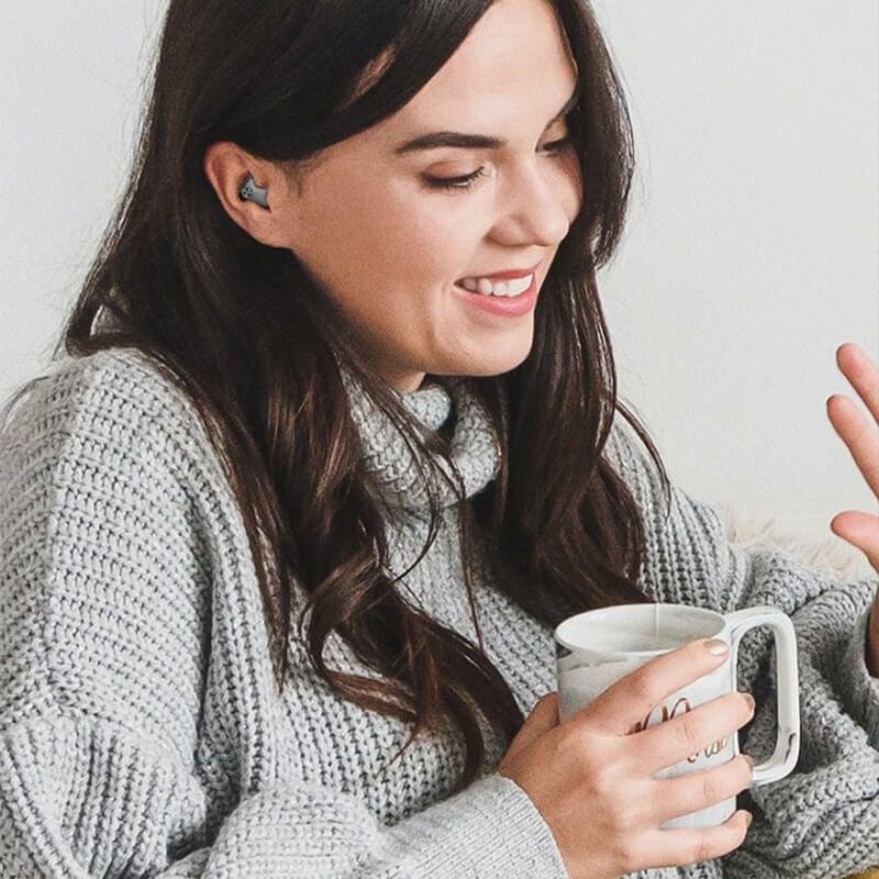 Side sleeper headphones with advanced noise cancelling technology for undisturbed sleep & deep relaxation.