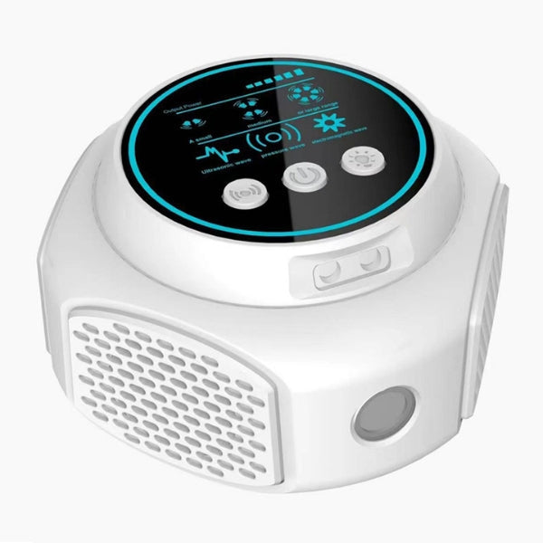 Chemical-free ultrasonic pest control for bees & wasps. Protects your deck & patio.