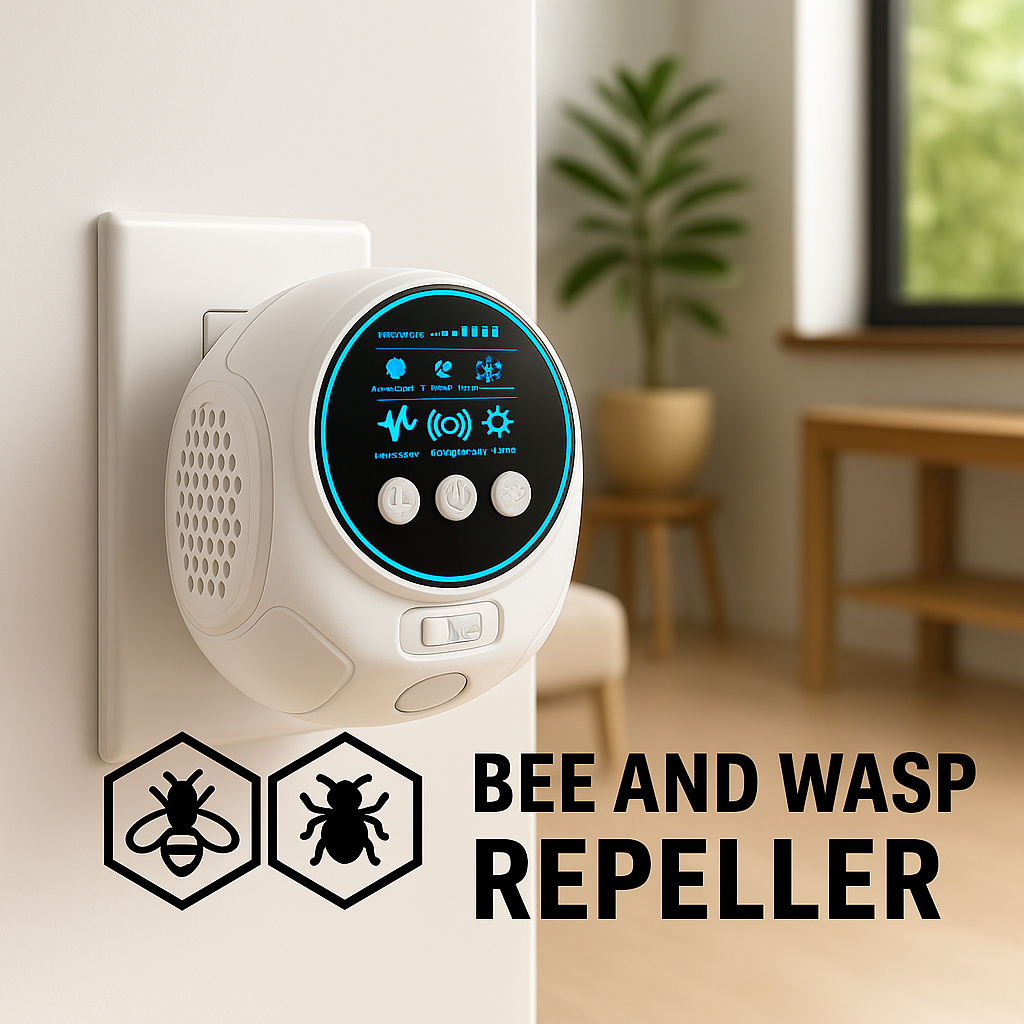 Enjoy outdoor living with this silent 360° ultrasonic bee & wasp repellent.
