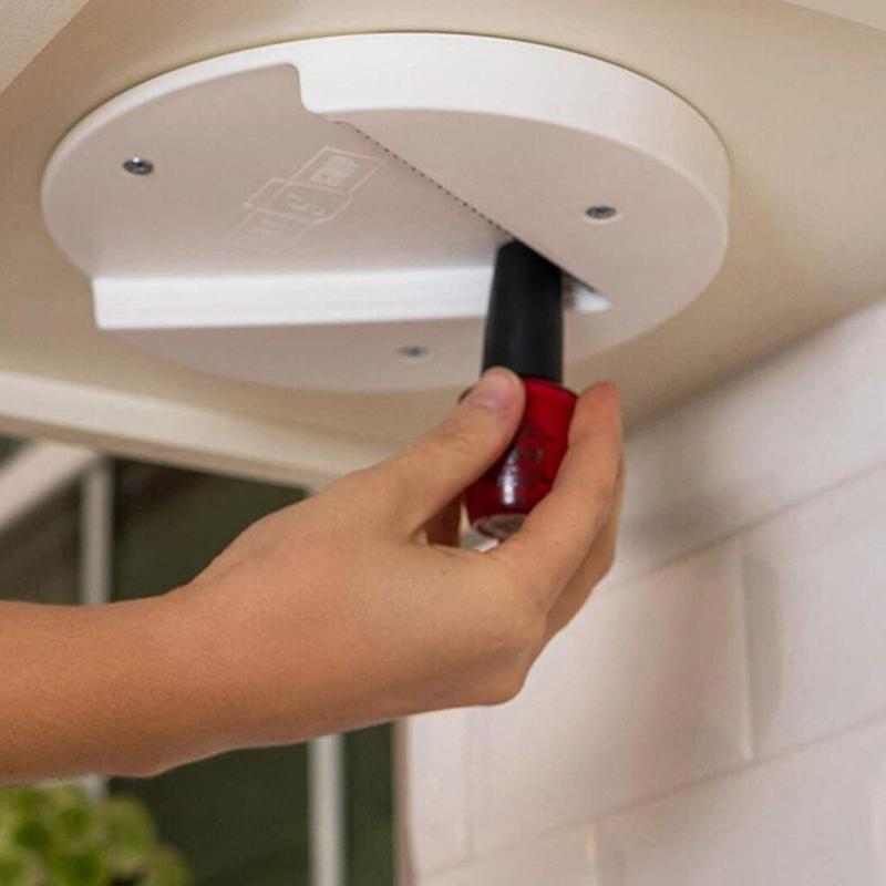 Seniors' aid: easy-to-use under cabinet jar opener, provides leverage for a variety of lid types.