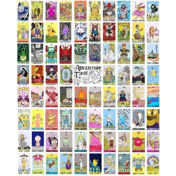 A person shuffling the unique illustrated tarot cards, preparing for a spiritual reading session