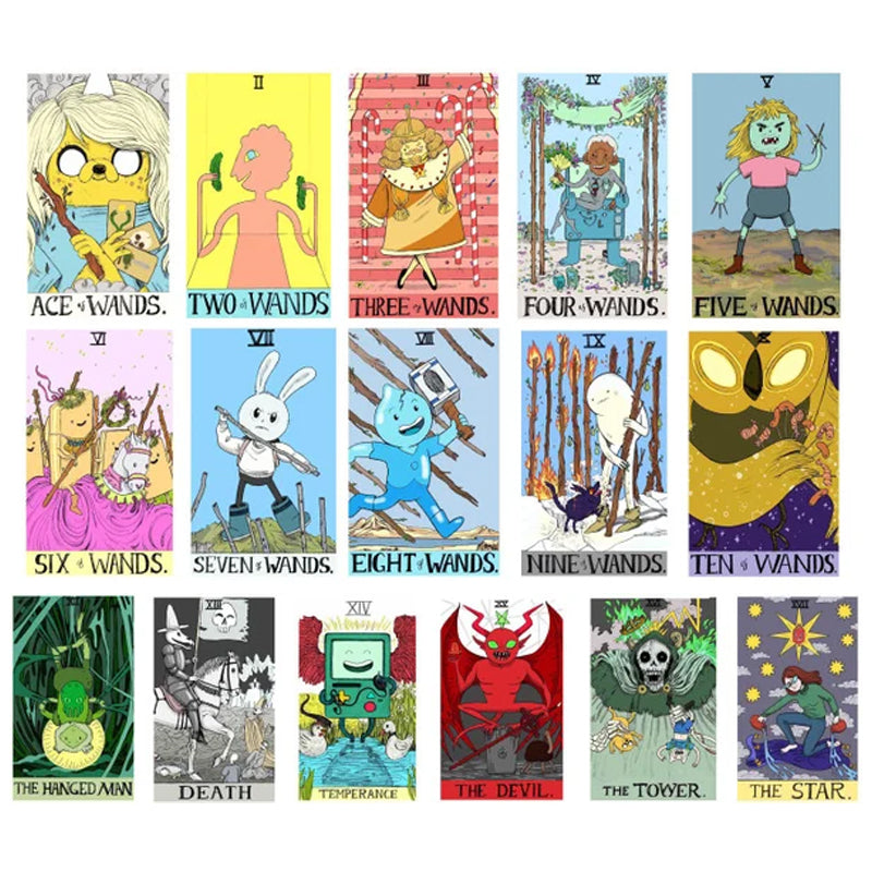 Stack of the unique tarot cards with the deck's title visible, ideal for oracle and spiritual readings