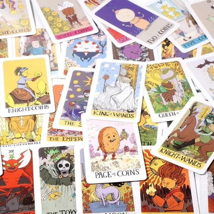 Artistic rendering of a Major Arcana card from the unique illustrated tarot deck, highly detailed