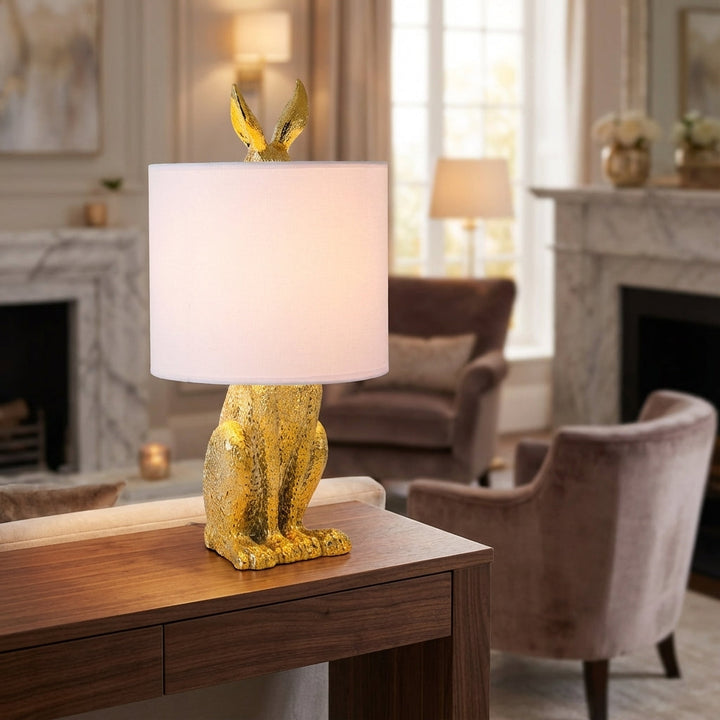 Unique Masked Animal Accent Lamp, Noctebelle, for modern home decor. Adds ambient light to any room.