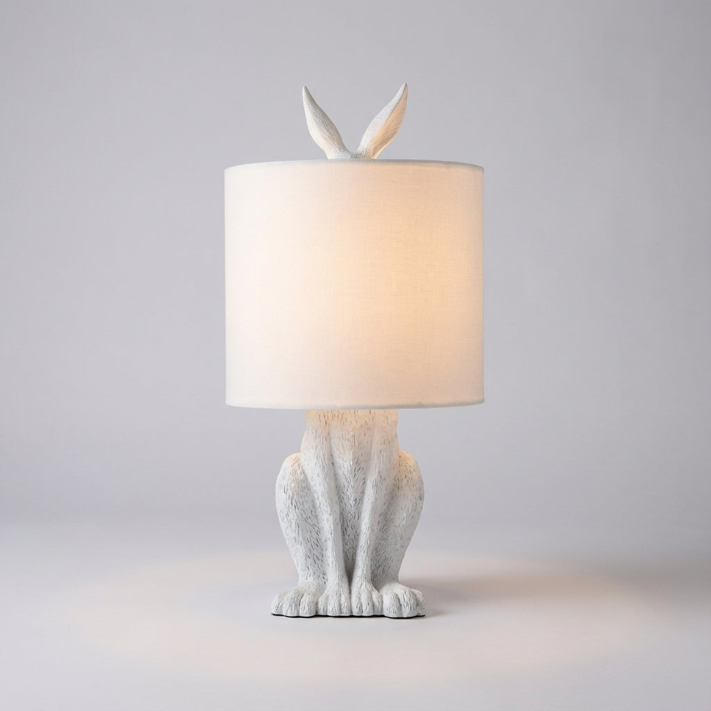 Modern lighting: A distinctive masked animal resin lamp, ideal as a stylish home decor accent.