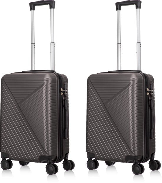 High-quality hard shell 2-piece luggage set, durable & lightweight spinner suitcases for modern travel.