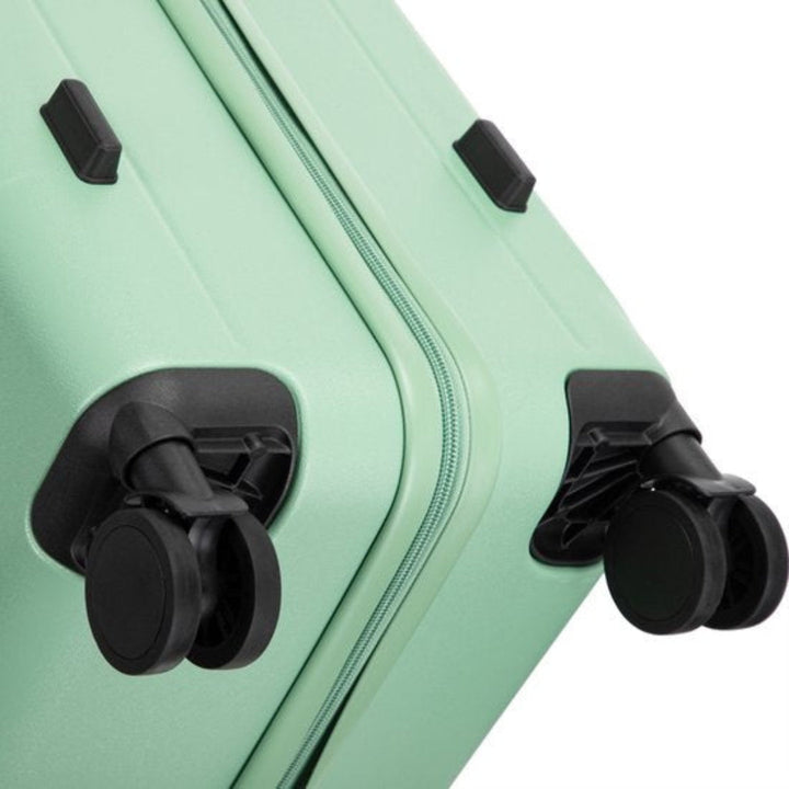 Hardshell travel suitcase set, 2 pieces, unisex design with quick-access laptop compartment.