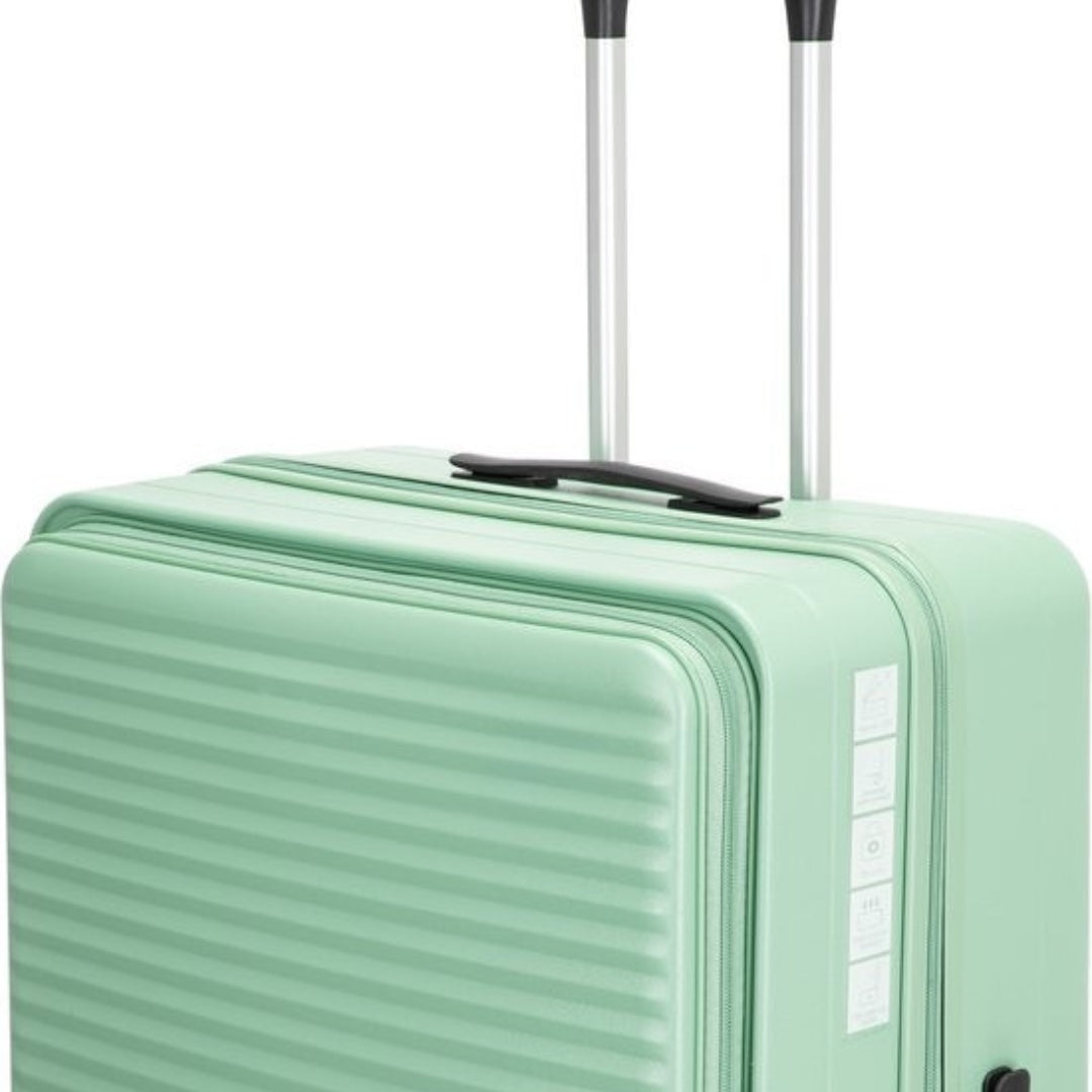 Versatile 2-piece hardshell luggage set with spinner wheels and a convenient laptop compartment.