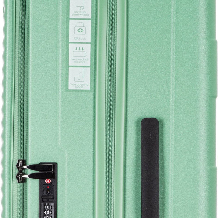 Smart 2-piece hardshell luggage set, spinner suitcases with laptop compartment for organized travel.