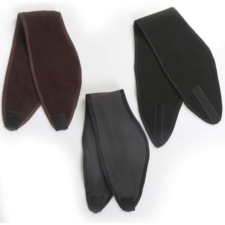 Soft fleece ear warmers headband set for winter outdoor sports. Thermal comfort for running, skiing, and cold weather.