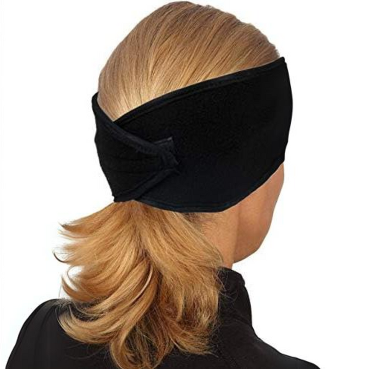 3-pack unisex fleece ear warmer headbands in gray, black, navy. Essential winter accessories for warmth.