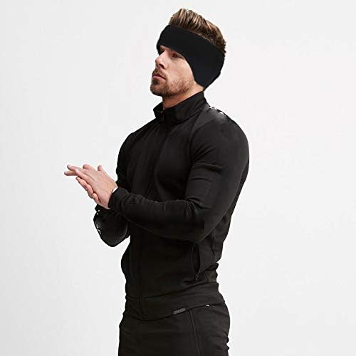 Versatile 3-piece unisex fleece ear warmer headband set for winter, cold weather, outdoor sports. Gray, black, navy.