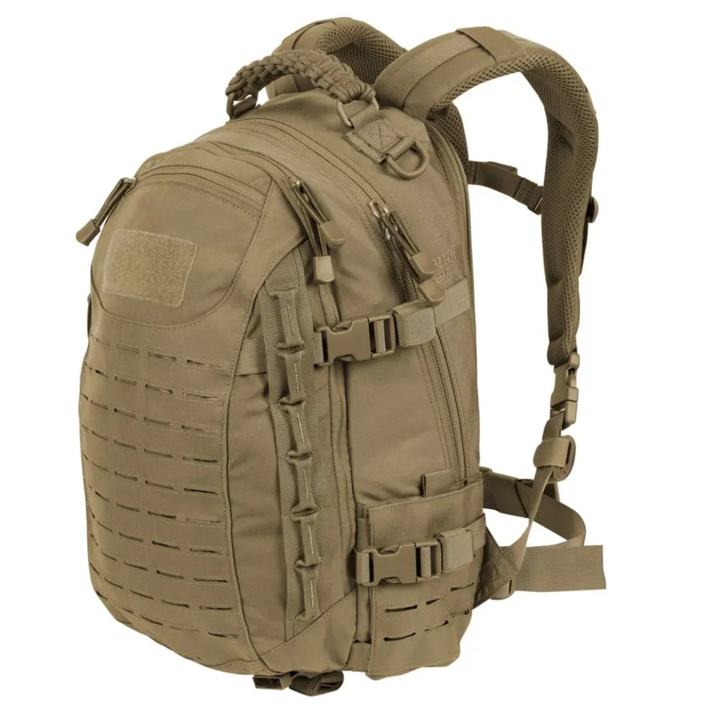 Rugged military-style 30L tactical backpack. Durable nylon gear for camping, hiking, and extreme outdoor adventure.