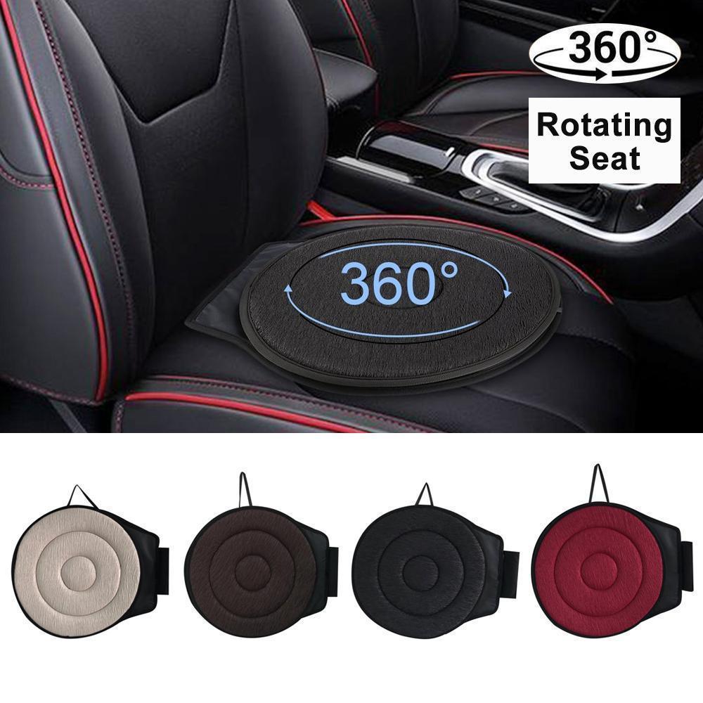 Unisex 360° rotating seat cushion for easy car transfers, mobility aid, back support, hip pain relief