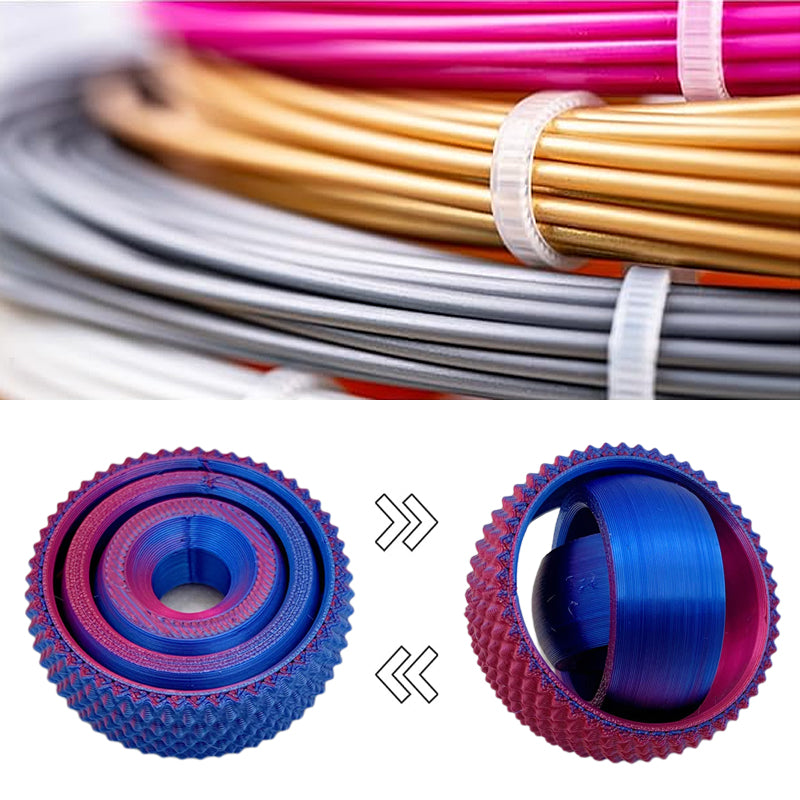 Portable 3D printed Concentric Ring Fidget Ball, a great anxiety relief gadget