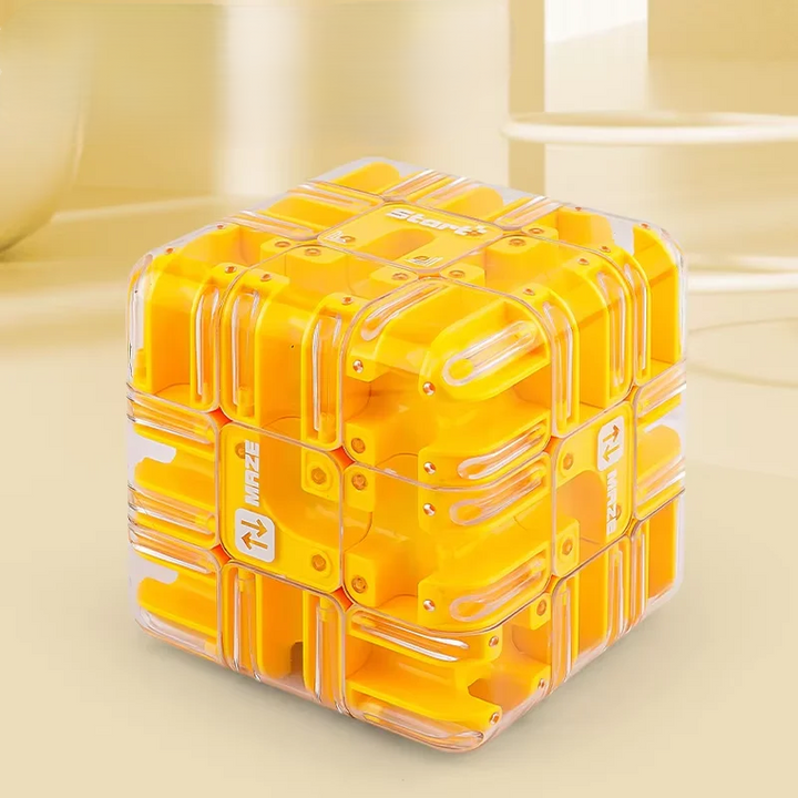 Unisex 3D Maze Puzzle Cube, perfect for enhancing logic, a fun brain teaser fidget toy.