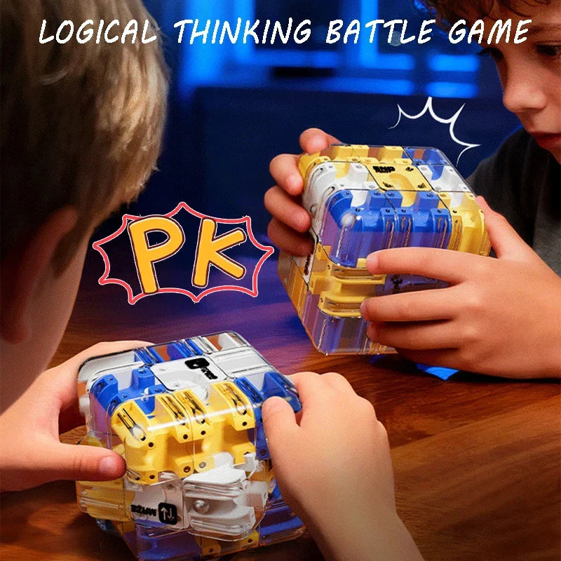Challenging 3D Labyrinth Maze Cube, a fun brain teaser and logic game for problem-solving.