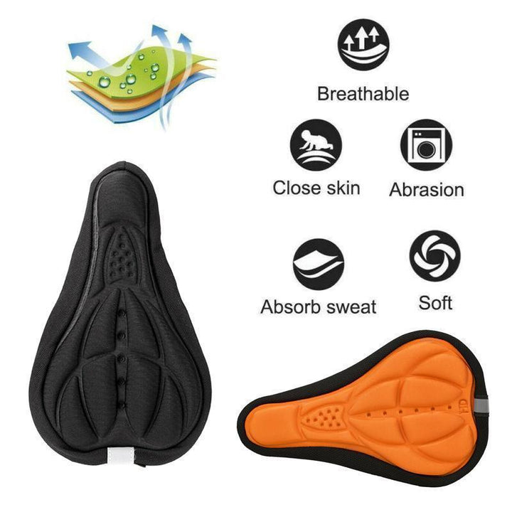 Road bike silicone saddle cover for men & women, offering enhanced comfort & shock absorption