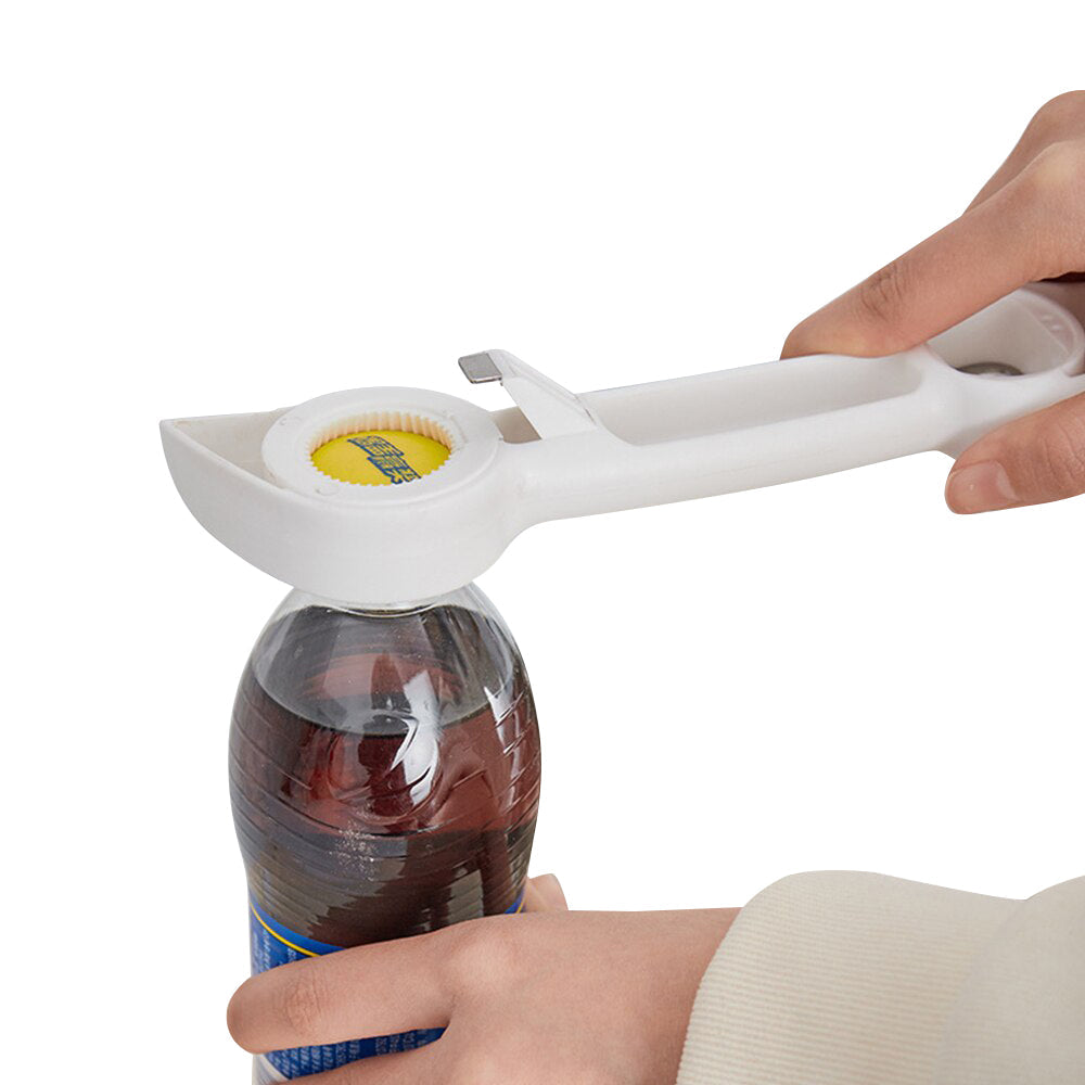 Portable 4-in-1 bottle and jar opener multi-tool, essential kitchen accessories for easy opening