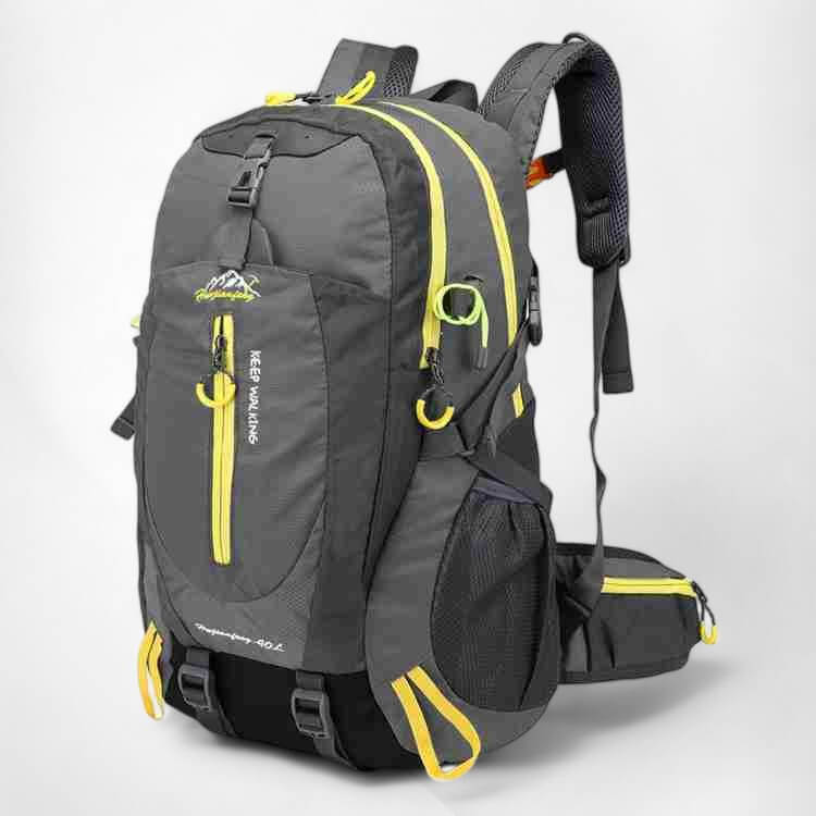 Versatile 40L unisex waterproof rucksack for hiking, camping & adventure. High-quality outdoor gear.