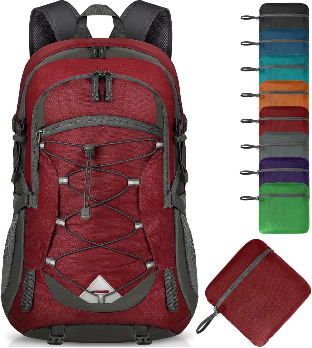 Unisex 40L waterproof hiking backpack, lightweight & packable for outdoor adventures.