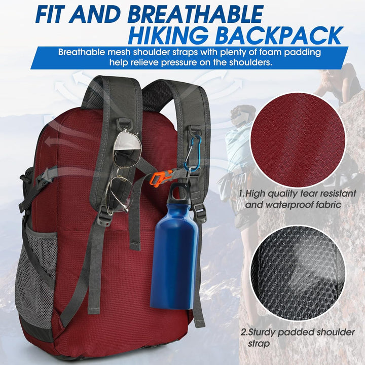 Versatile 40L waterproof outdoor backpack, lightweight & perfect for camping.