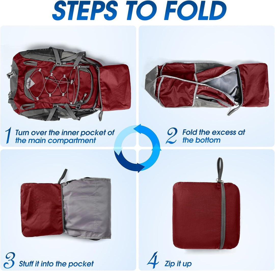 High-quality 40L waterproof hiking backpack, essential lightweight outdoor gear.