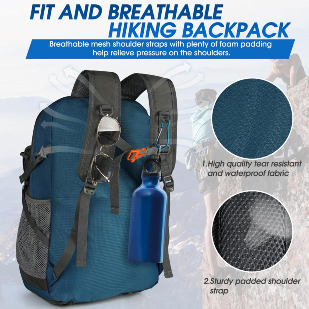 Reliable 40L waterproof travel backpack, essential lightweight & packable companion.