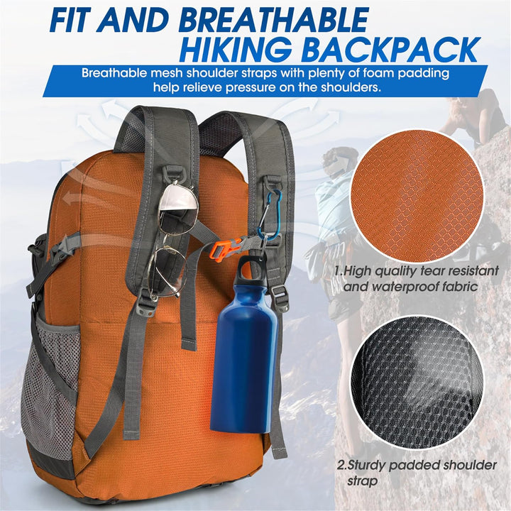 Lightweight, packable 40L waterproof outdoor gear, perfect for hiking & camping.