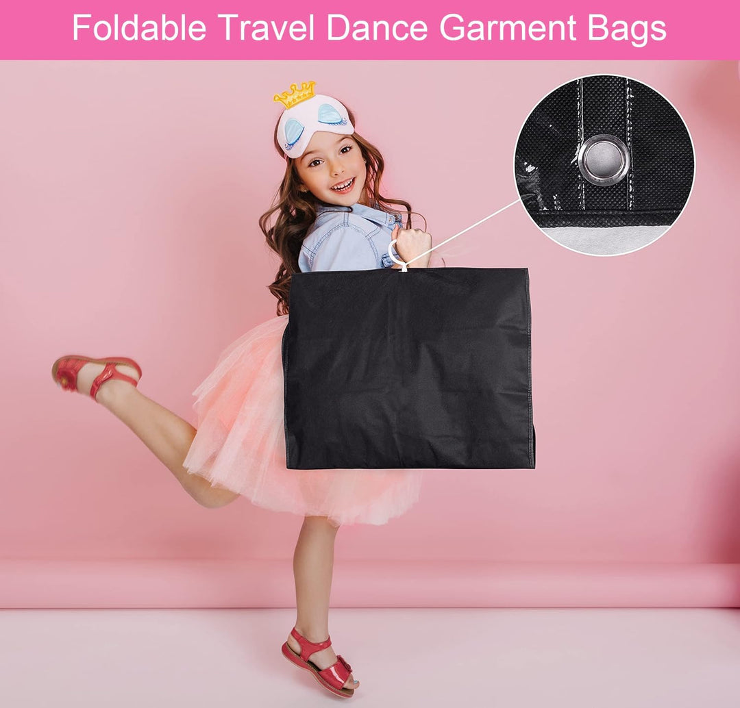 Protect clothes with 5 clear PEVA garment bags. Accessory pockets & fold loop for dust-free wardrobe solution.
