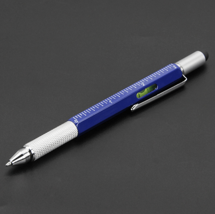 Practical gift idea: the unisex multifunction pen with screwdriver, ruler, and level features.