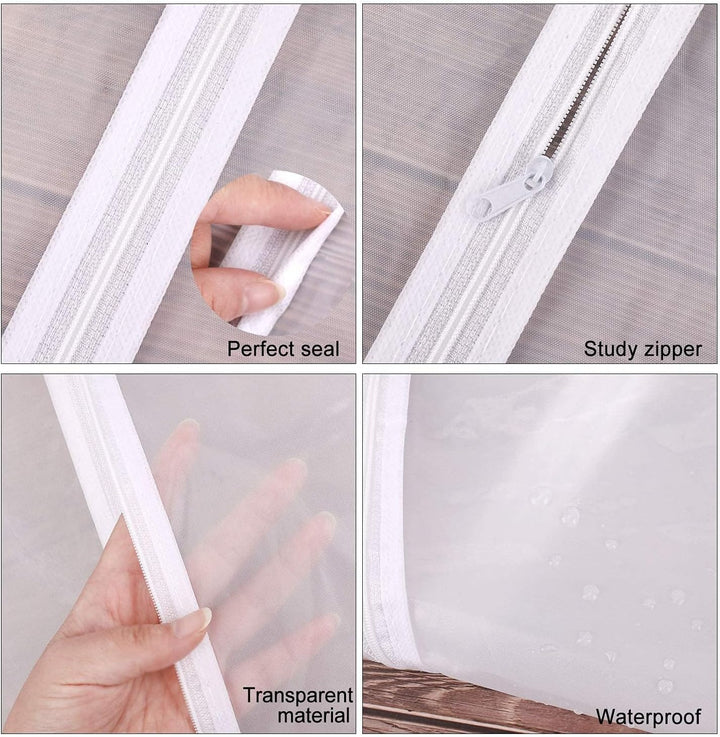71" extra-long suit bag & gown protector, unisex. Perfect for closet storage & protective travel.