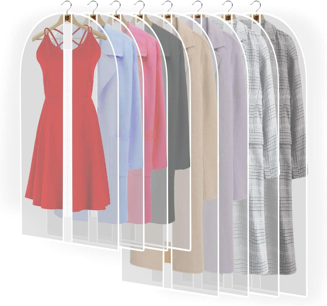 Unisex 71-inch extra-long garment bag for formalwear storage. Durable gown and suit protector.