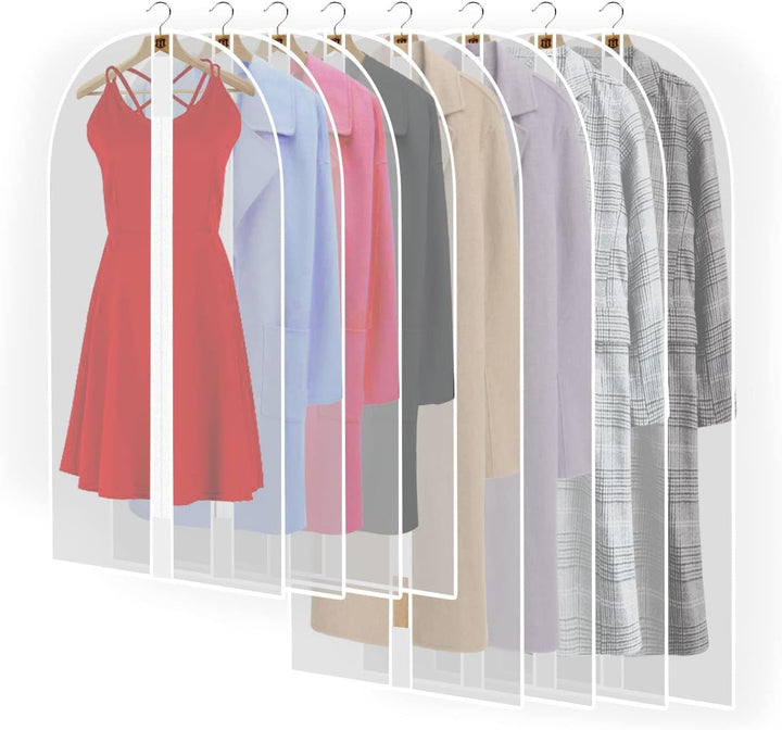 Unisex 71-inch extra-long garment bag for formalwear storage. Durable gown and suit protector.