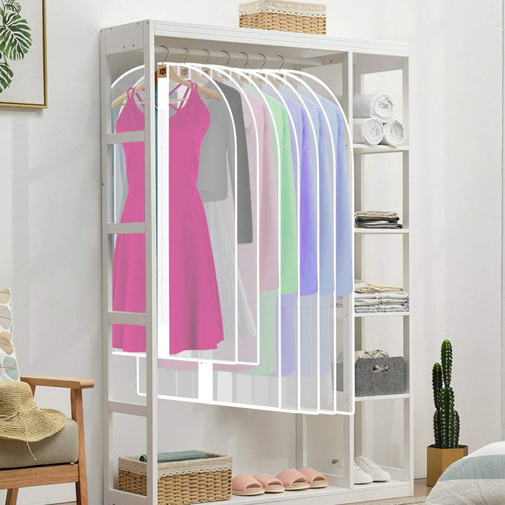 Protective 71" gown protector & travel bag for formalwear. Durable, unisex clothing storage.