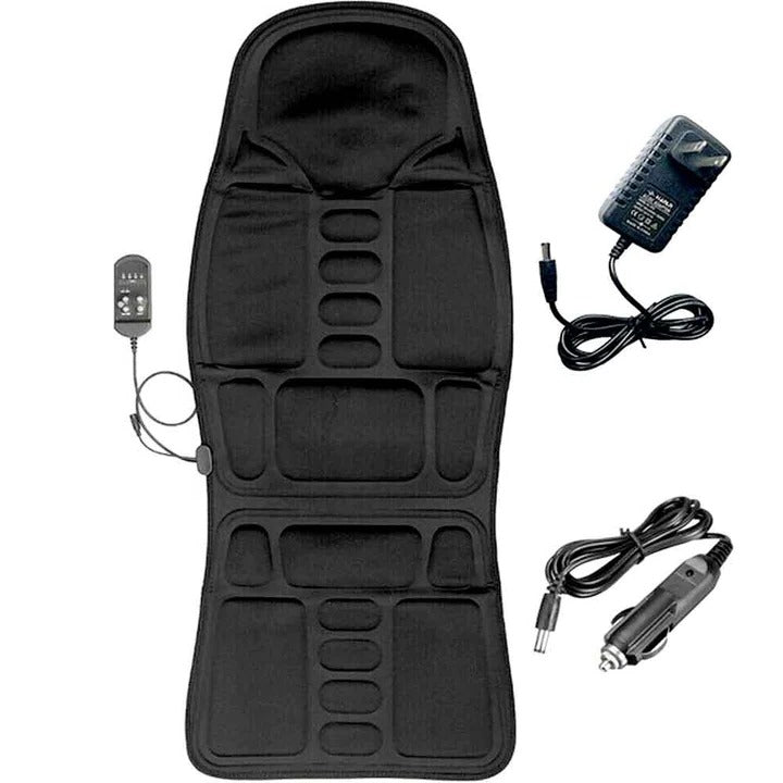 Full-body relaxation with this heated massage chair pad; targets back & neck pain, ideal for personal self-care.
