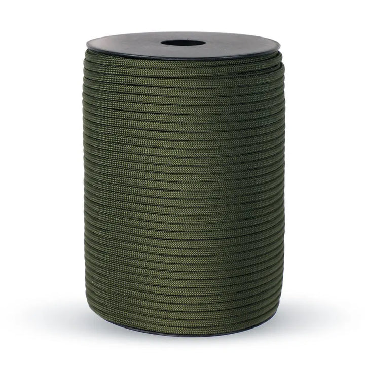 High-quality 9-strand 550 paracord, a must-have utility rope for outdoor survival and crafting projects.