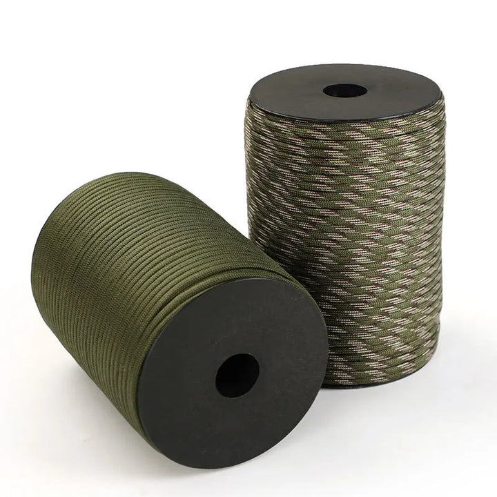Unisex 9-strand 550 paracord, a durable utility rope for outdoor survival, camping, hiking, and gear.